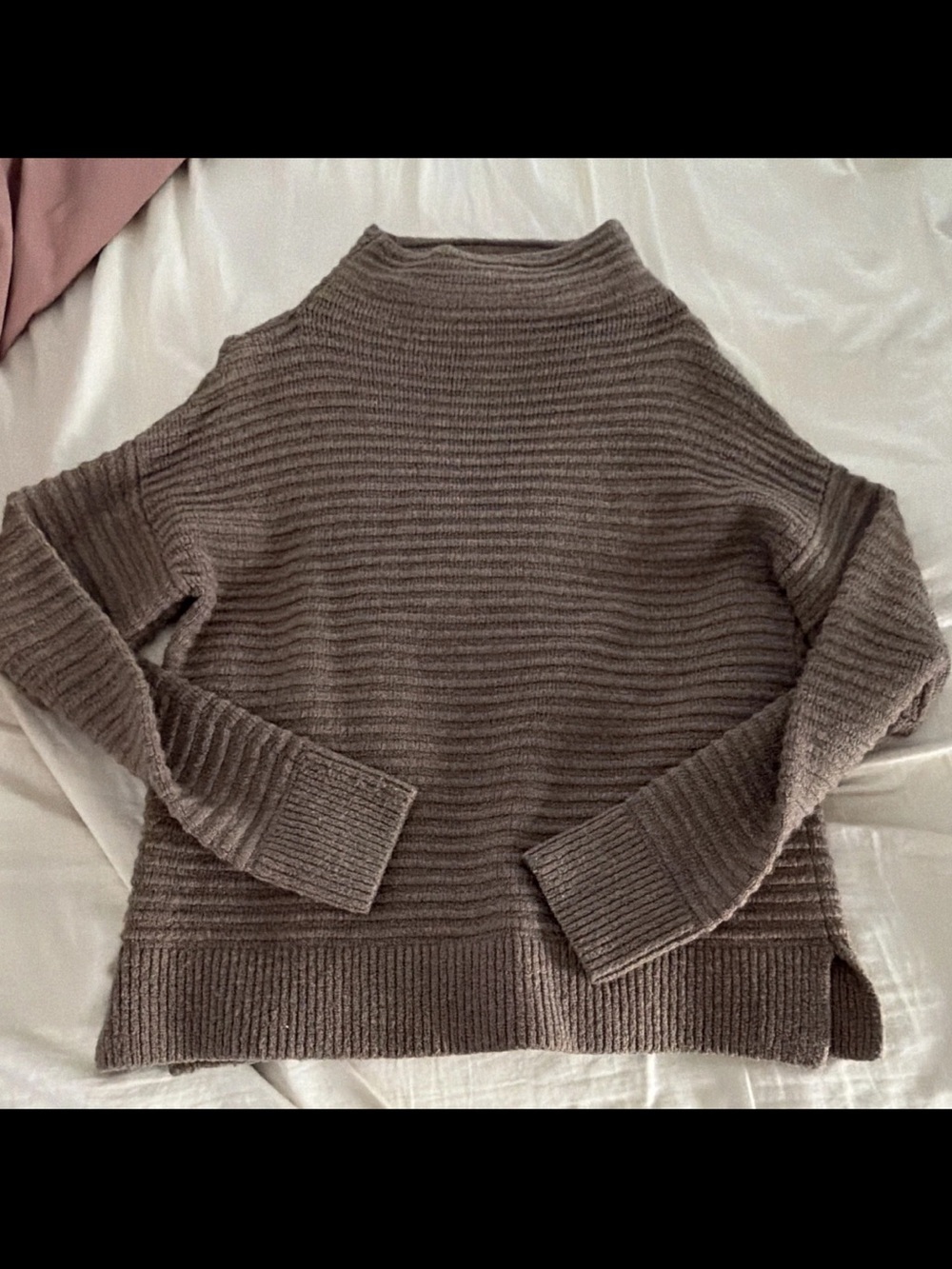 Madewell Women's Ribbed Mock Neck Sweater - Taupe